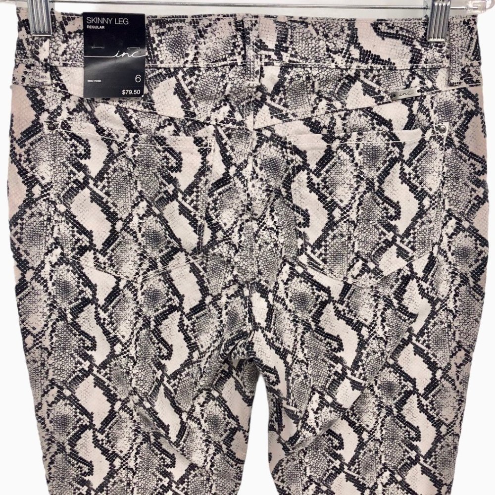 Inc Incessential Python Snake Print Skinny Jeans … - image 2
